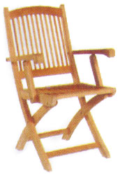 Garden folding chair made in Bali Indonesia