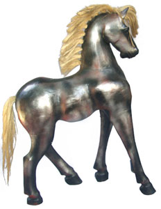 horse wooden bali