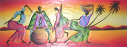 bali painting abstract